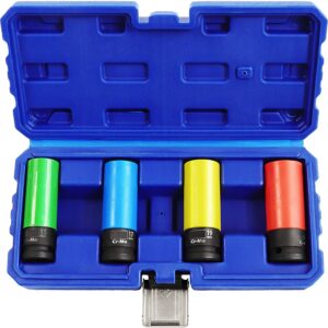 Trusa 4 tubulare cu protectie COLORATA pentru prezoane masura 17 19 21 22 mm