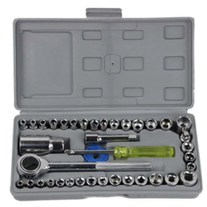Trusa 40 piese tubulare capete si cheie clichet