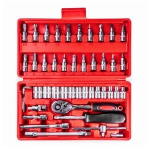 Trusa 46 Piese chei tubulare si biti AN