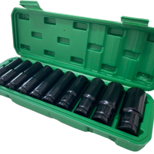 Trusa Chei Tubulare Impact - 10 Tubulare 1/2 8 - 24 Mm Cutie Rosu/Verde