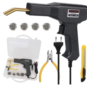 Trusa Pistol Si Capse Pentru Lipit Plastic LH50 Putere 50W Negru