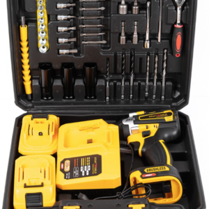 Trusa autofiletanta de impact 2 acumulatori 36V 8Ah 38 accesorii GALBENA