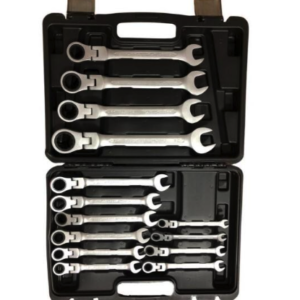 Trusa chei combinate cu clichet si cap articulat dimensiuni de la 8 la 24mm 14 piese