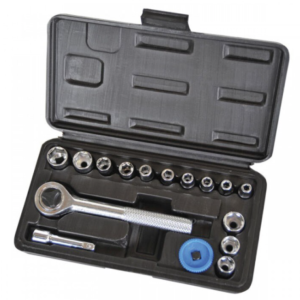 Trusa chei tubulare 1/4 cu clichet 17 piese