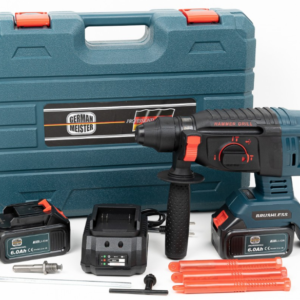 Trusa ciocan rotopercutor German Meister cu 2 acumulatori 36V - 6 ah