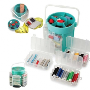 Trusa de cusut si croitorie portabila cu 210 accesorii