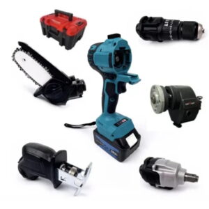 Trusa scule 6 in 1 cu 1 acumulator 48V bormasina cheie impact minidrujba fierastrau sabie