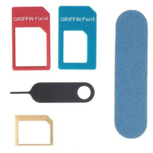 UB Adaptor universal Nano Sim Griffin 5 în 1 pentru toate dispozitivele mobile