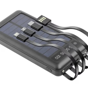 UB Baterie Externa 4 in 1 cu incarcare solara 10000mAh display digital si cabluri AM