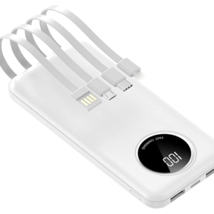 UB Baterie externa 10000mAh capacitate 5 iesiri si cabluri pentru smartphone si display