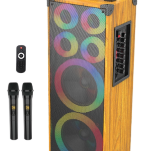 UB Boxa karaoke JQS 9088L de 8 x 2 inch 18000W cu led multicolor