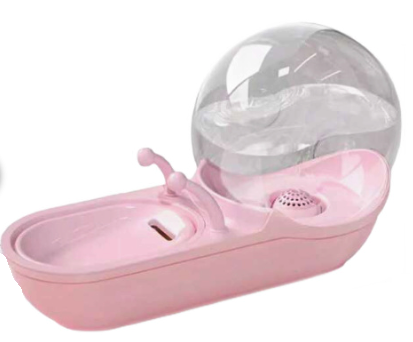 UB Dispenser de apa pentru animalute cu rezervor tip melc BS GALBENA