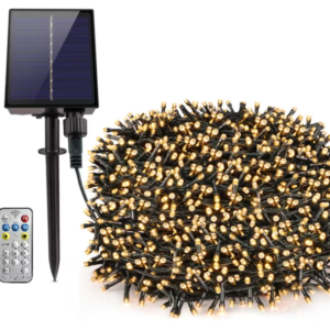 UB Instalatie solara decorativa 600 LED lungime 60 metri 1500 15 ALB CALD