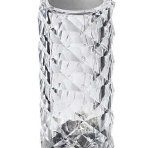 UB Lampa de masa decorativa cu LED tip "Crystal" ALB CALD