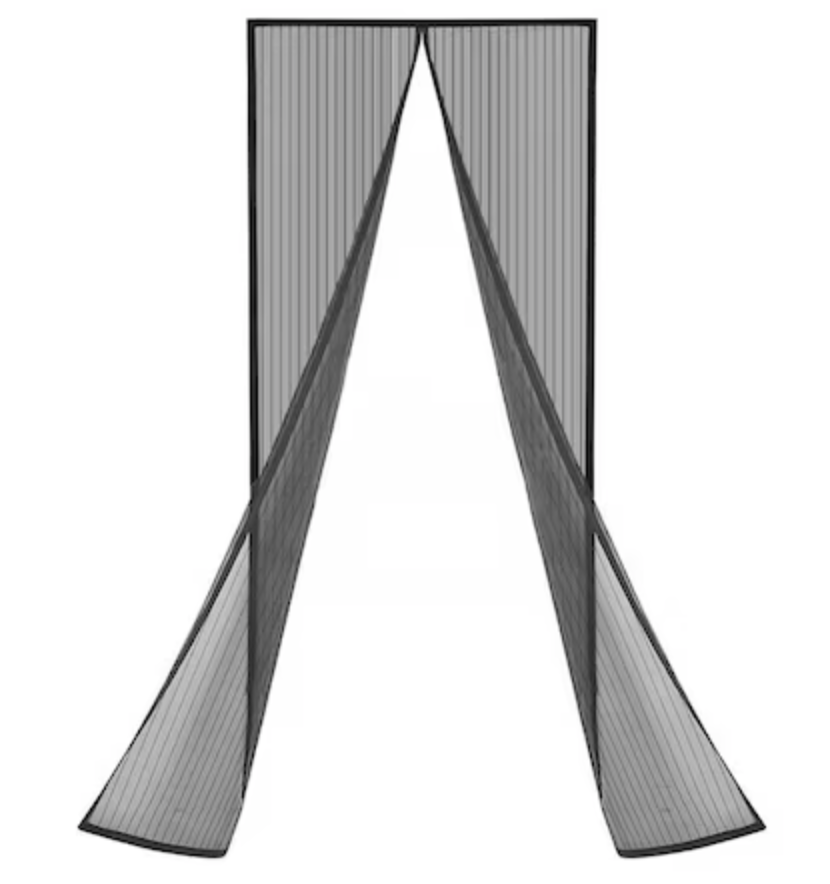 UB Plasa Anti Insecte pentru usi NEAGRA inchidere magnetica 100x210 cm