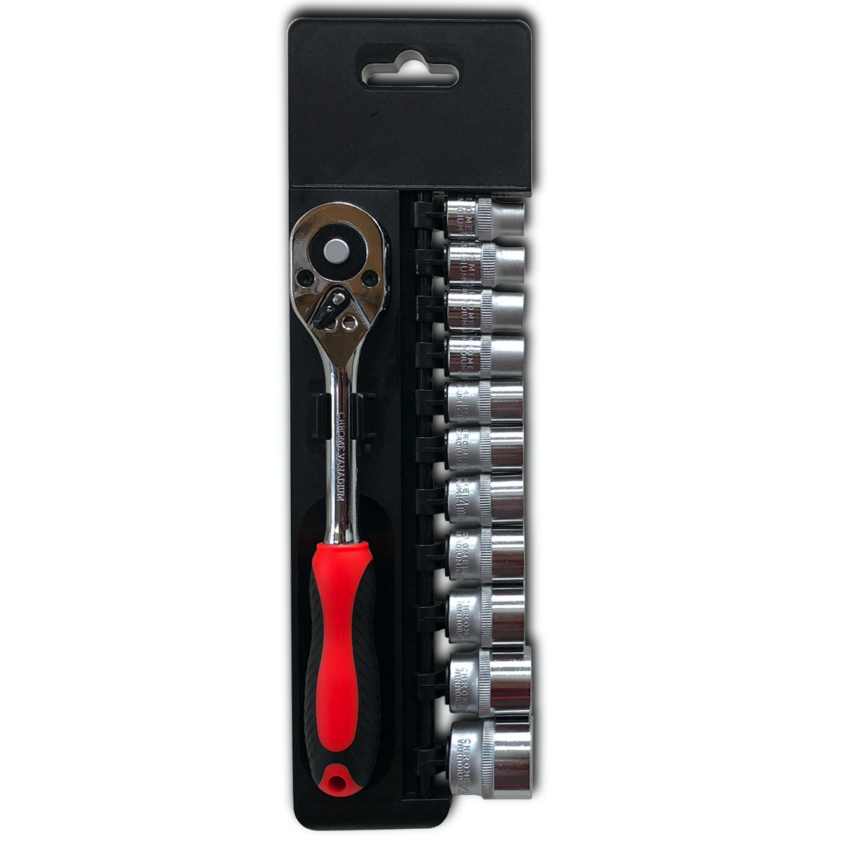 UB RIB-Set 12 Piese Cheie cu Clichet 3/8" 10 Capete Chei Tubulare 8-21 mm JK