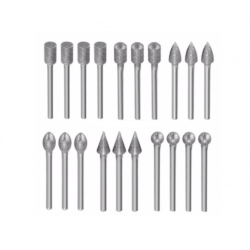 UB Set 20 Freze Diamantate BIAX Mici 3mm SCULE