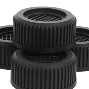 UB Set 4 picioare NEGRE tampoane anti-zgomot și antiderapante suport pentru masina de spalat BS