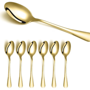 UB Set 6 linguri otel inoxidabil auriu HS