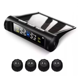 UB Sistem wireless monitorizare presiunea ROTI Display cu incarcare solara + 4 Capace