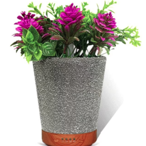 Umidificator aromaterapie in forma de ghiveci cu flori 7 culori programabil oprire automata