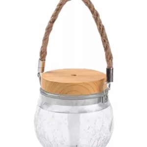 Umidificator de 400 ml si Iluminare LED RGB ZJ987 cu Lemn natural