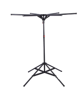 Uscator de rufe cu trepied pliabil brate rotative