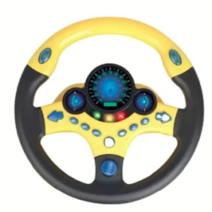 Volan interactiv cu lumini si sunete Learning Simulate Driver galben